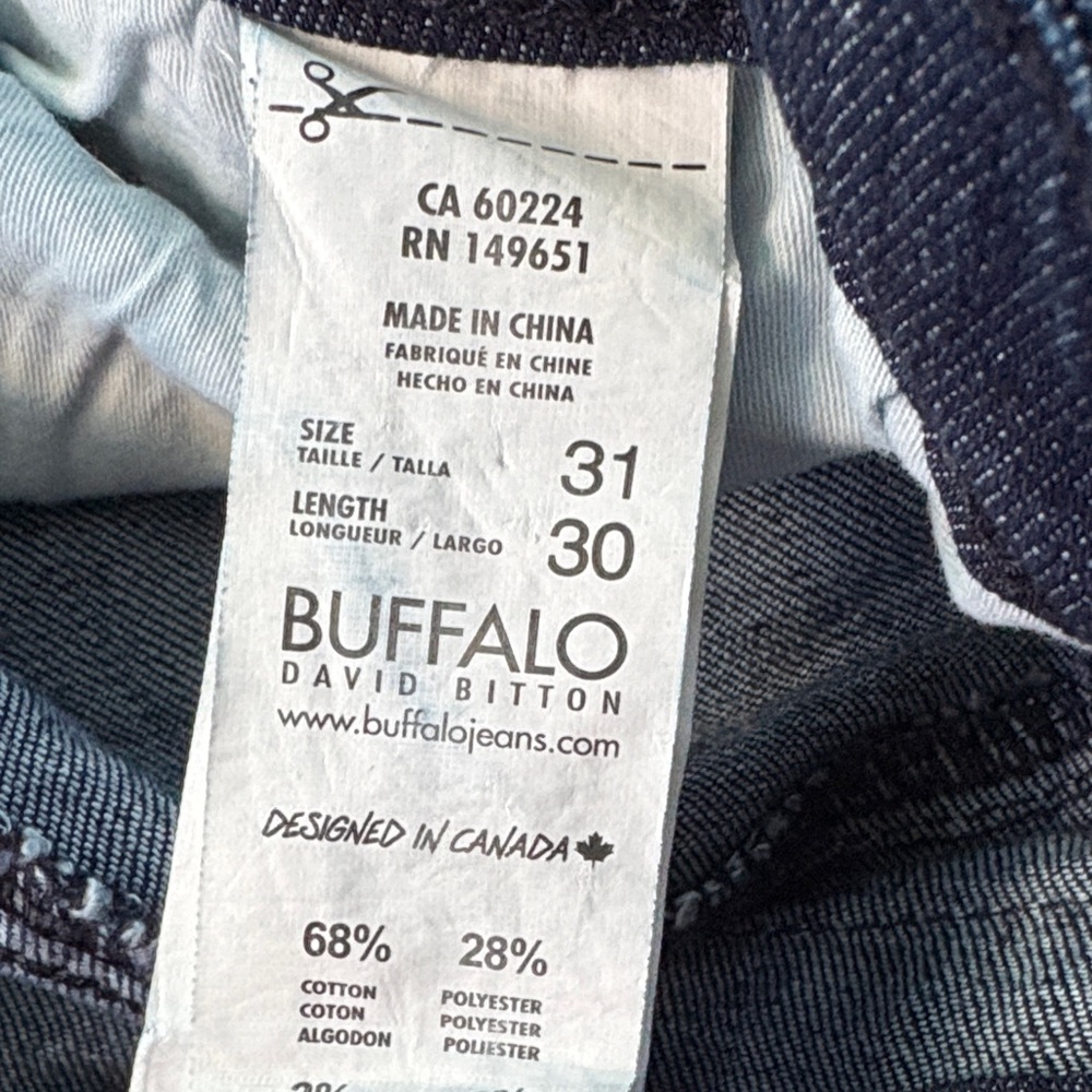 Men's Buffalo David Bitton Jeans 31x30 - Picture 5 of 7